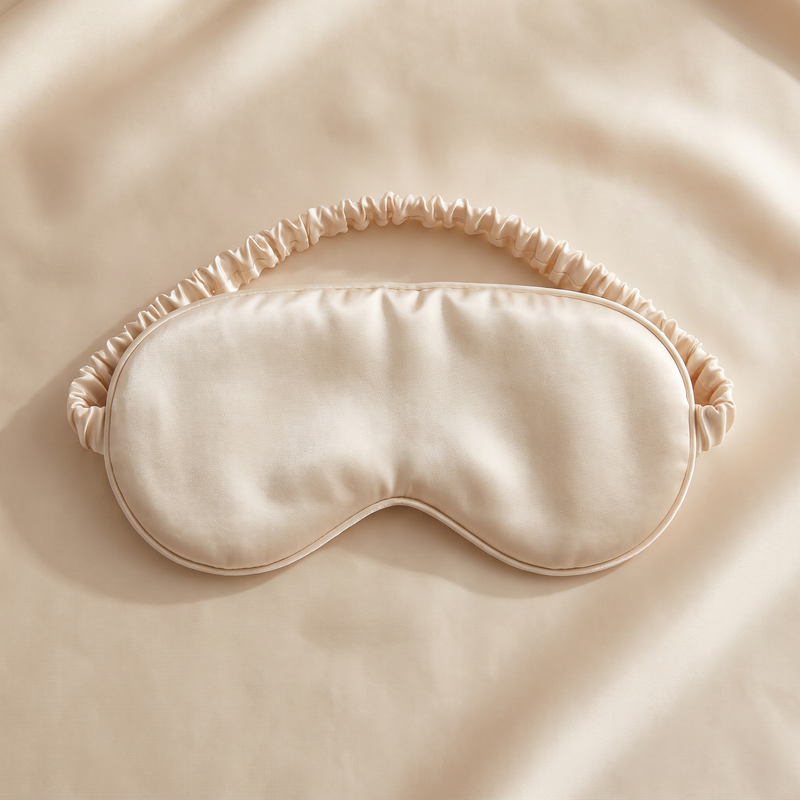 Alabaster silk eye mask by ISEL